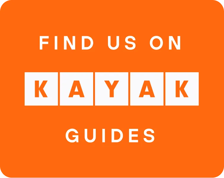 Find us on KAYAK Guides badge